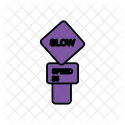 Slow Speed Board  Icon