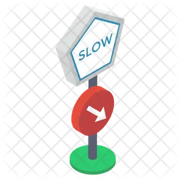 Slow Speed Symbol  Icon