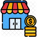 Small Business Marketplacemmerchant Shopping Store Icon