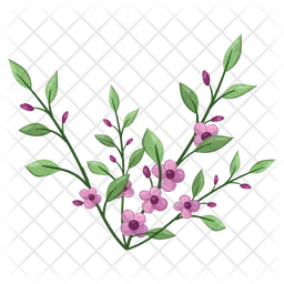 Small Flowers Spring Flower Plant  Icon