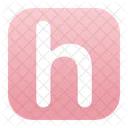 작은 h 알파벳  아이콘