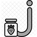 Small J Logo Typography Icon