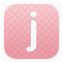 Small J Alphabet  Icon