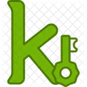 Small K Logo Letter Icon