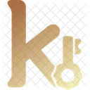 Small K Logo Letter Icon