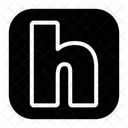 Small Letter h  Icon