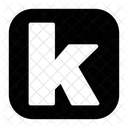 Small Letter k  Icon