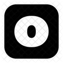 Small Letter o  Icon