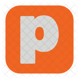 Small Letter p  Icon