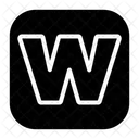 Small Letter w  Icon