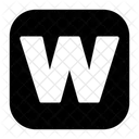 Small Letter w  Icon