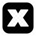Small Letter x  Icon