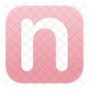 Small N Alphabet  Icon