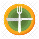 Small Plates Plate Fork Icon