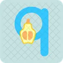 Small Q Text Font Icon