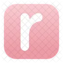 Small R Alphabet  Icon
