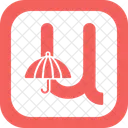 Small U Font Letter Icon