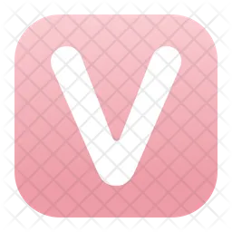 Small V Alphabet  Icon