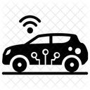 Intelligentes Auto Autonomes Auto WLAN Auto Symbol