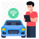 WLAN Auto Smart Auto Internet Auto Symbol