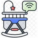 Intelligente Babywiege WLAN Smart Symbol