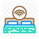 ベッド、スマート、ホーム アイコン