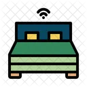 Smart Bed Technology House Security Icon