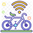 Smart Bicycle Connected Cycle Bicycle Icon
