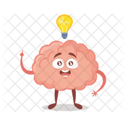 Smart Brain Emoji Icon
