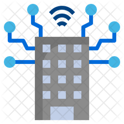 Smart Building Icon - Download in Flat Style