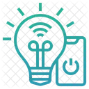 Smart Bulb Internet Of Things Iot Icon