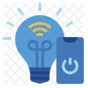Smart Bulb Internet Of Things Iot Icon