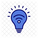 Smart Bulb Idea Wireless Icon