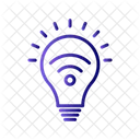Smart Bulb Idea Wireless Icon