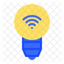Smart Bulb Smart Light Internet Of Things Icon