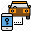 Smart Car Internet Of Things Keys Icon