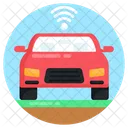 Smart Car Wireless Car Autonomous Car Icon