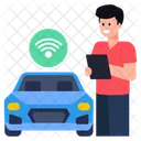 Wifi Car Smart Car Internet Car Icon