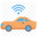 Smart Car Hybrid Car Internet Of Things Icon