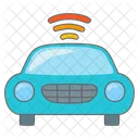 Car Smart Unmanned Wifi Iot Internet Things Icon