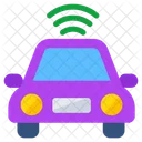 Smart Car Autonomous Car Iot Icon