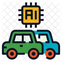 Smart Car Car Sharing Icon
