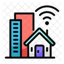Stadt Smart Symbol Symbol