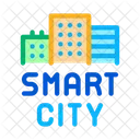 Smart City Buildings Icon