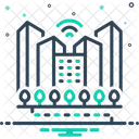 Smart City Developed City Icon