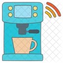 Coffee Machine Brew Wifi Iot Internet Things Icon