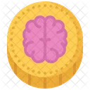 Brain Smart Coin Icon