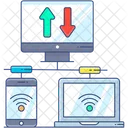 Smart Communication Online Communicate Data Download Icon