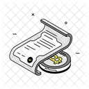 Smart Contract Cryptocurrency Agreement Icon