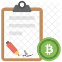 Smart Contracts Crypto Contract Icon